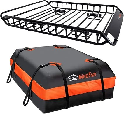 Roof basket with 15-cubic-foot bag — 51 × 36-inch listing
