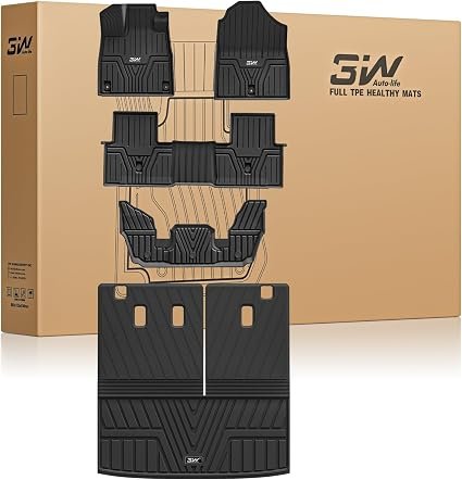 3W Honda Pilot floor, cargo and seat-back liner set — 2023–2025 research