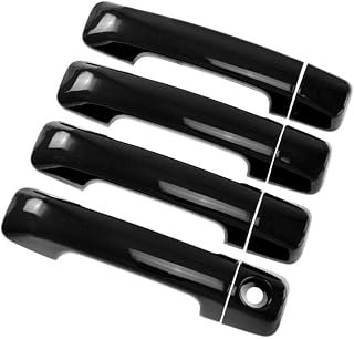 Quality Accessories Glossy Blackout Handle Covers Compatible with Nissan Titan+Nissan Armada