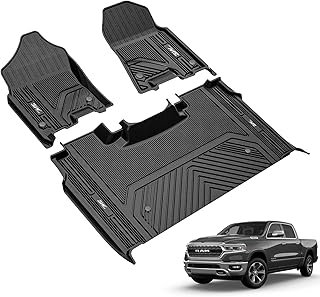 3W Floor Mats Fit for 2019-2024 Dodge Ram 1500 Crew Cab New Body