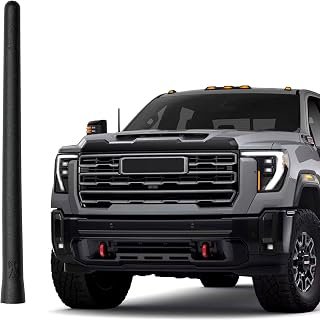 The Original 6 3/4 INCH for GMC Sierra 2500 (2020-2026) - Car Wash Proof Short Rubber Antenna - Premium Reception - German Engineered - Internal Copper Coil