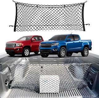 Truck Bed Envelope Style Mesh Cargo Net for Chevrolet Colorado and GMC Canyon 2015-2026 - Car Accessories - Premium Truck Bed Organizer - Vehicle Carrier Organizer for Chevrolet and GMC