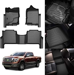 KUST Floor Mats for 2017-2024 Nissan Titan / 2016-2024 Titan XD Crew Cab