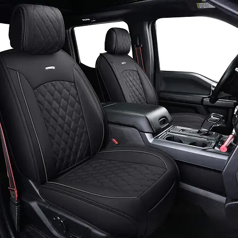 Car Seat Covers for Ford F150 F250 F350 F450 Truck (Black)