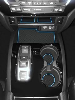 Auovo 26pcs Anti-dust Mats for Honda Ridgeline Accessories 2017 2018 2019 2020 2021 2022 2023 Car Cup Holder Inserts,Center Console Liner,Door Pocket Liner Mat Premium Custom Interior (Blue)