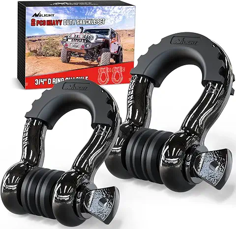 Nilight black recovery shackles