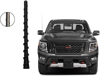 Custom 7 inch Truck Flexible Rubber Short Antenna Compatible with Nissan Titan XD Frontier Xterra Pickup Trucks 1998-2025 2026 Antenna Mast for Nissan Titan Frontier Accessories