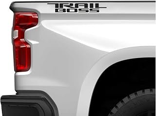 Chevy Silverado Matte Black Trail Boss Bedside Decals 2019-2026 Set of 2 GM Licensed