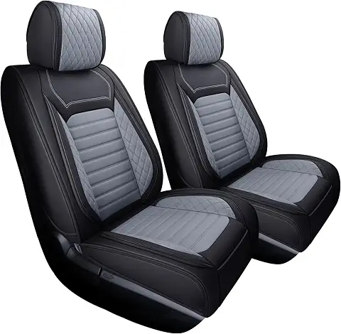 Toyota Tundra Front Pair Seat Covers 2008-2026, Black-Grey