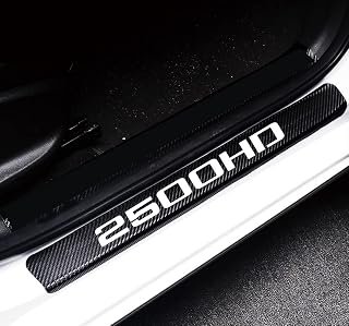 MAXDOOL 4Pcs Car Door Sill Protector Reflective Sierra 2500HD