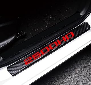 MAXDOOL 4Pcs Car Door Sill Protector Reflective Sierra 2500HD
