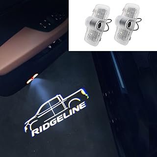 2Pcs Car Door LED Logo Projector Welcome Lamp Door Light Ridgeline Puddle Lights Kit Compatible with 2017-2021Ridgeline Accessories (Ridgeline 02)