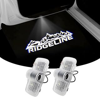 2Pcs Car Door LED Logo Projector Welcome Lamp Door Light Ridgeline Puddle Lights Kit Compatible with 2017-2021 Ridgeline Accessories (Ridgeline 01)