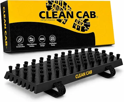 Truck-step boot brush