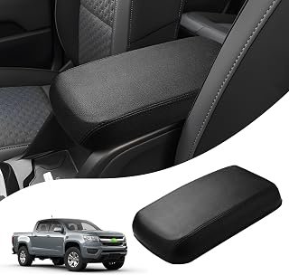 Autorder Center Console Cover for 2015-2022 Chevrolet Chevy Colorado/GMC Canyon Accessories Armrest Cover Anti-Scratch Middle Console Pad Leather Armrest Protector