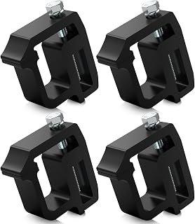 moveland 4PCS Camper Shell Clamps for Dodge Dakota Ram 1500 2500 3500,Black