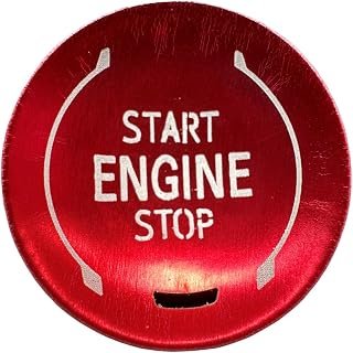 ruihe Engine Start Stop Cover Trim Fit for Chevy Silverado GMC Sierra 1500 2500HD 3500HD 2019 2020 2021 2022 2023 2024 2025 Accessories Red