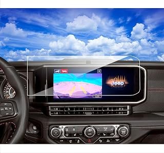2024 2025 2026 Jeep Wrangler Gladiator Screen Protector for 2024-2027 Jeep Wrangler JL Gladiator 4xe Sport Rubicon X Sahara Willys Sport S 12.3Inch 2024 Wrangler Gladiator Accessories Tempered Glass