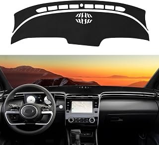 Dashboard Cover Mat Custom Fit for Hyundai Santa Cruz 2022 2023 2024 Dash Cover Nonslip Dash Mat Protector Sunshade No Glare Black (Not Fit 12.3-inch Screen)