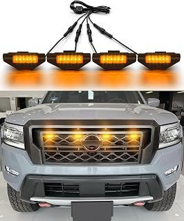 LED Grill Lights for 2022 2023 2024 Nissan Frontier PRO4X Prox SV S, Amber