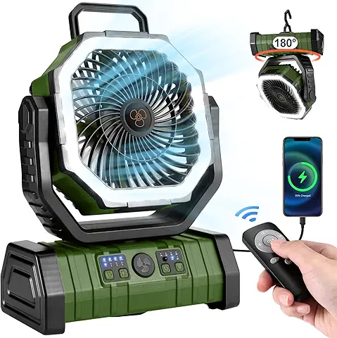 Odoland rechargeable camping fan