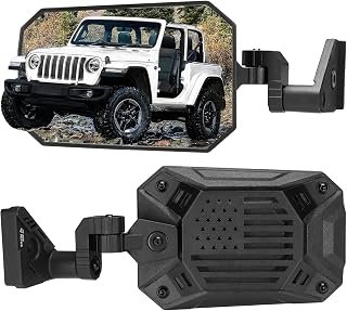 JOYTUTUS Mirrors Doors Off Compatible with Wrangler JL Gladiator JT 2018-2026, Wrangler JL Side Mirrors with Doors Off Wider View No Vibrate & Wobble (Patented), Not Fit Doors On