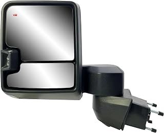 Driver Left Side Door Towing Mirror Power and Heated with Signal Light and BLIS Chrome Back Cover For Chevrolet Silverado GMC Sierra 2500HD 3500HD from 2019 to 2025