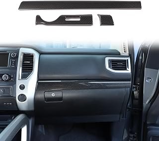 Glove Box Trim Cover Compatible with Nissan Titan 2016-2024, Car Co-Pilot Dashboard Glove Box Panel Cover Interior Trim, Passenger Decoration Side Dash Trim Accessories (carbon fiber pattern)