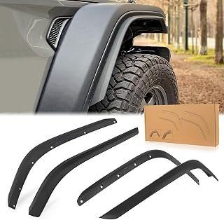 Front & Rear Fender Flares Compatible with 2020-2024 Jeep Gladiator JT
