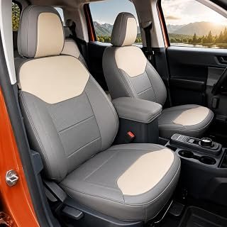 Mabett Seat Covers for 2022-2026 Maverick Accessories (Gray & White)