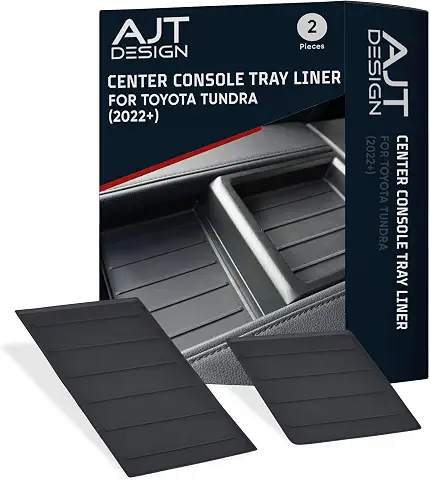 AJT DESIGN Center Console Tray Liner for Tundra (2022+) & Sequoia (2023+)