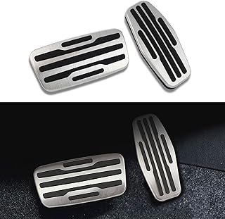 Car Brake and Gas Pedal Covers Compatible for Chevrolet Silverado 1500 2500 3500 2020-2025, Compatible for GMC Sierra Yukon Truck Accessories 2021-2025, Anti Slip Mat Accelerator Foot Pedal