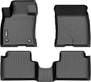 Floor Mats Fit for 2022-2024 2025 2026 Ford Maverick (Not for Hybrid) All Weather Protection TPE Anti-Slip Automotive Floor Liners, Fits 1st & 2nd Row Full Set Custom Accessories, Black