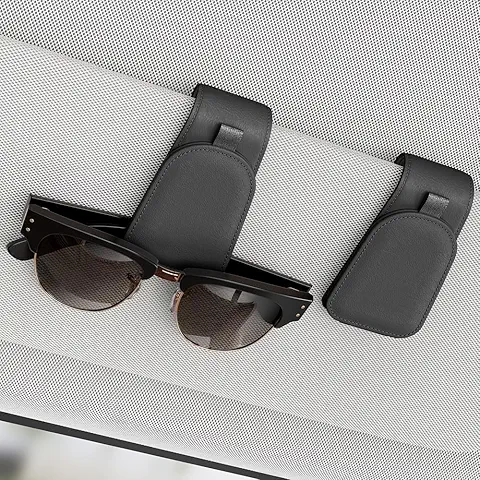 Magnetic visor sunglasses holders