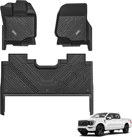 3W Floor Mats for 2015-2026 Ford F150/ F-150 Lightning SuperCrew Cab