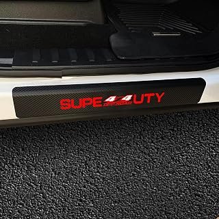 4 Pcs Car Door Sill Protector for Ford Super Duty（4x4 Offroad Style 2）