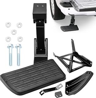 Rear Bed Step Retractable Bumper Step for Toyota Tundra 2014-2021