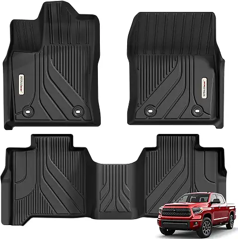 YITAMOTOR Custom Fit Floor Mats Fit for Toyota Tundra 2026-2022 CrewMax Cab
