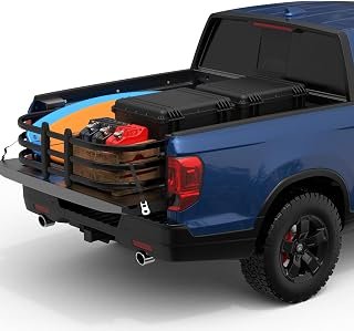 Honda Ridgeline Non-Drill Truck Bed Extender for 2006-2026, Direct Bolt on Threaded Holes 21 Inch Flipping in & Out Tailgate Extension