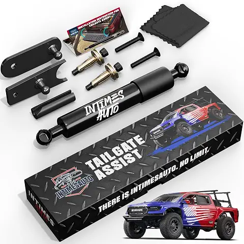 Truck Tailgate Assist Shock for 2007-2019 Chevy Chevrolet Silverado & GMC Sierra 1500 2500 3500, No-Drill Installation, for Enhanced Safety and Durability in Off-Road Adventures