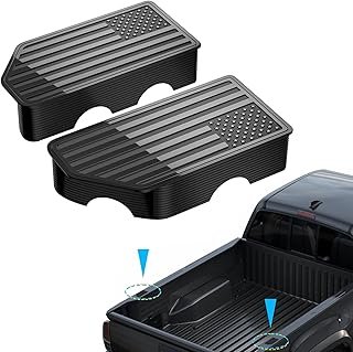 American Flag Stake Pocket Covers for 2015-2022 GMC Canyon/Chevy Colorado Truck Bed Rail Hole Plugs Stake Pocket Caps Cover Accessories (Set of 2)