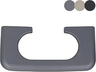 Center Console Cup Holder Replacement Pad Compatible with 1999-2010 Ford F250 F350 F450 Truck Accessories Cupholder Armrest Cover Trim (Grey)
