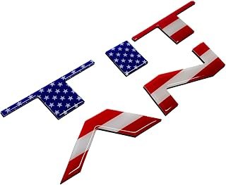 Front/Hood 3D Domed Letters Compatible with 2021-2024 Nissan Titan Models (American Flag)