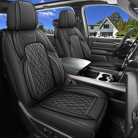 Seat Covers for Chevy Silverado GMC Sierra(Black, Full Set)
