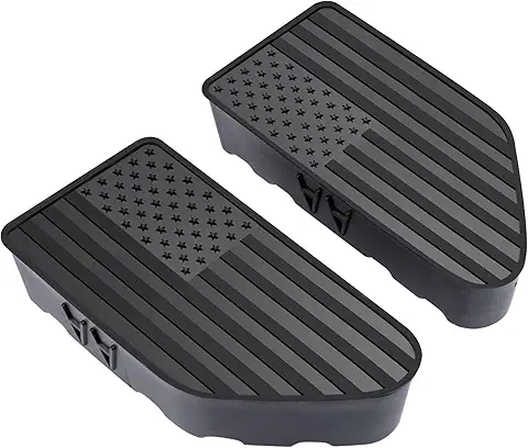 Bed Rail Stake Pocket Covers for GMC Chevy Silverado Sierra 1500 2019-2024 2025 2026, GMC Sierra 2500 3500HD 2020-2024 2025 2026, Truck Caps Rear Holes Plugs Covers Black