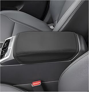 SXCY for 2022-2025 2026 2027 Santa Cruz Armrest Cover(Leather, Black Line)