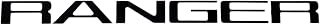 Eurosport Daytona- Compatible with 2024 Ranger Rear Bumper Letter Inserts (Matte Black)