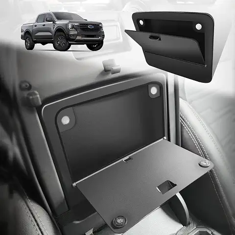 Muslogy Console Hidden Organizer for 2024-2026 Ford Ranger Accessories
