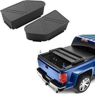 Shademax Upgraded Silicone Stake Pocket Covers Fit for 2023 2024 2025 2026 GMC Canyon/Chevy Colorado Accessories Truck Rear Holes Caps Colorado Bed Rail Hole Plugs Stake Pocket Caps Cover (Set of 2)