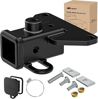 Nilight 2" Rear Bumper Tow Hitch Receiver Cover Kit for Gladiator JT | Class 3 Heavy Duty Rear Towing Hitch for 2019 2020 2021 2022 2023 2024 2025 2026 Gladiator JT with Protective Hitch Cover